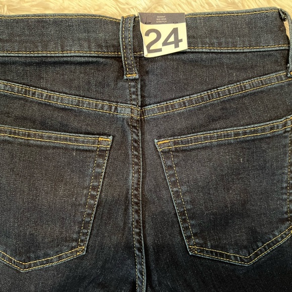 🎉HP🎉 Gap True Skinny Mid Rise Stretch Dark Wash Jeans - NWT - Picture 5 of 6